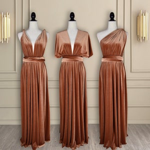 Infinity dress rose gold top