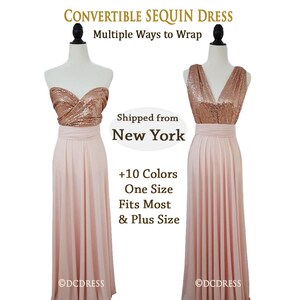 infinity dress with sequins