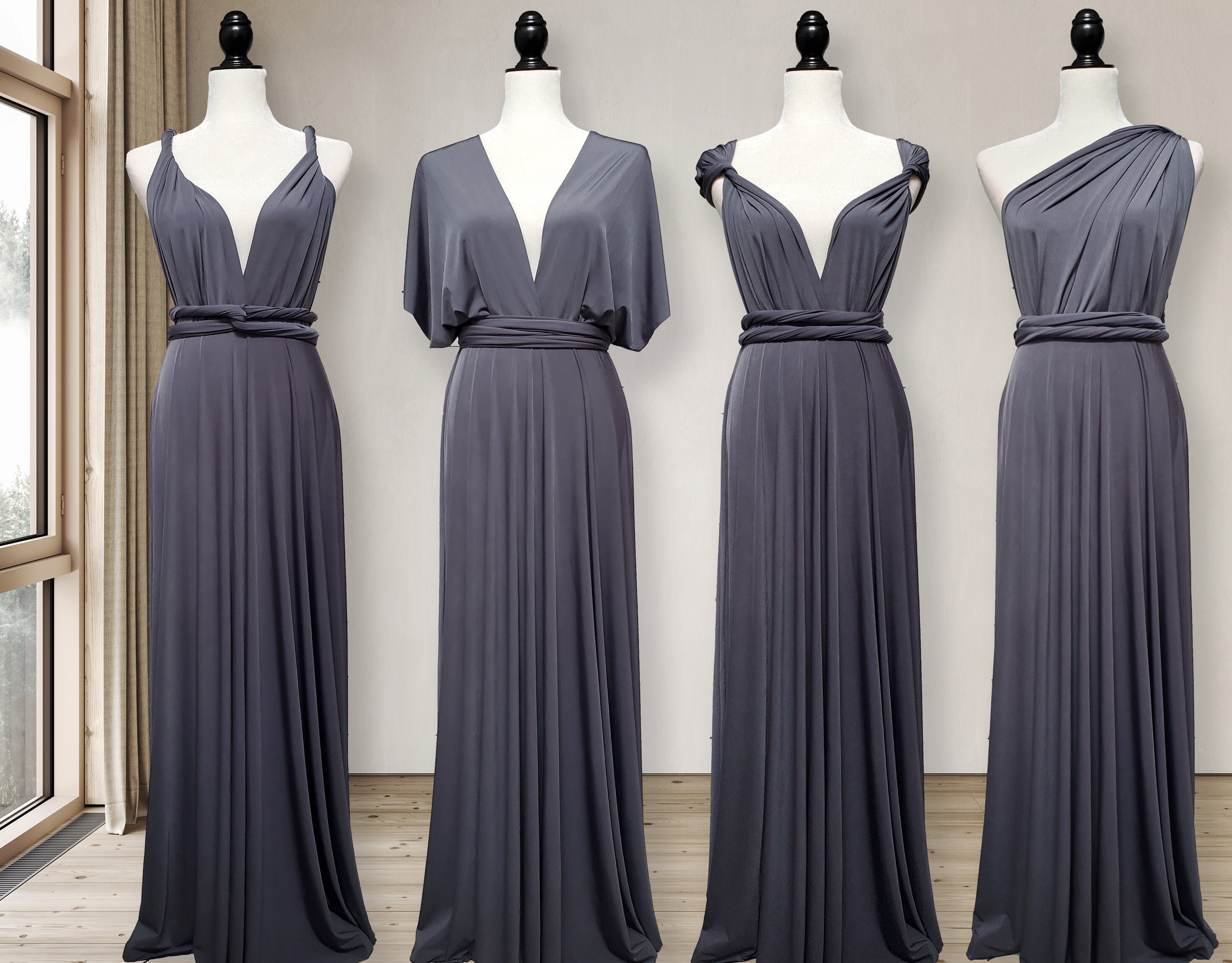 green emerald velvet dress Saywell Off The Shoulder Maxi Dress Charcoal main image 1