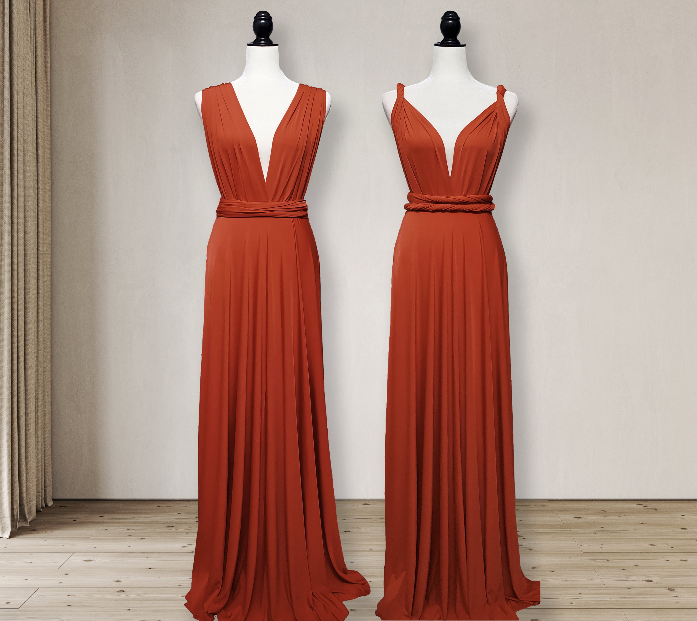 TERRACOTTA Bridesmaid Dress Infinity Dress Convertible Dress Etsy
