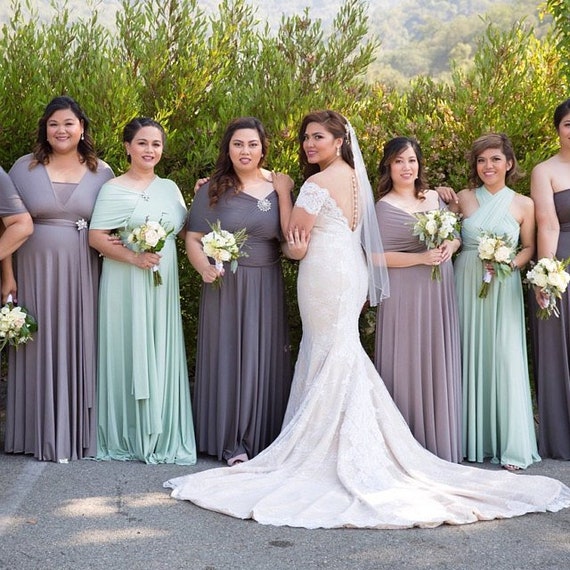 Dusty rose mismatched bridesmaid dresses 2025