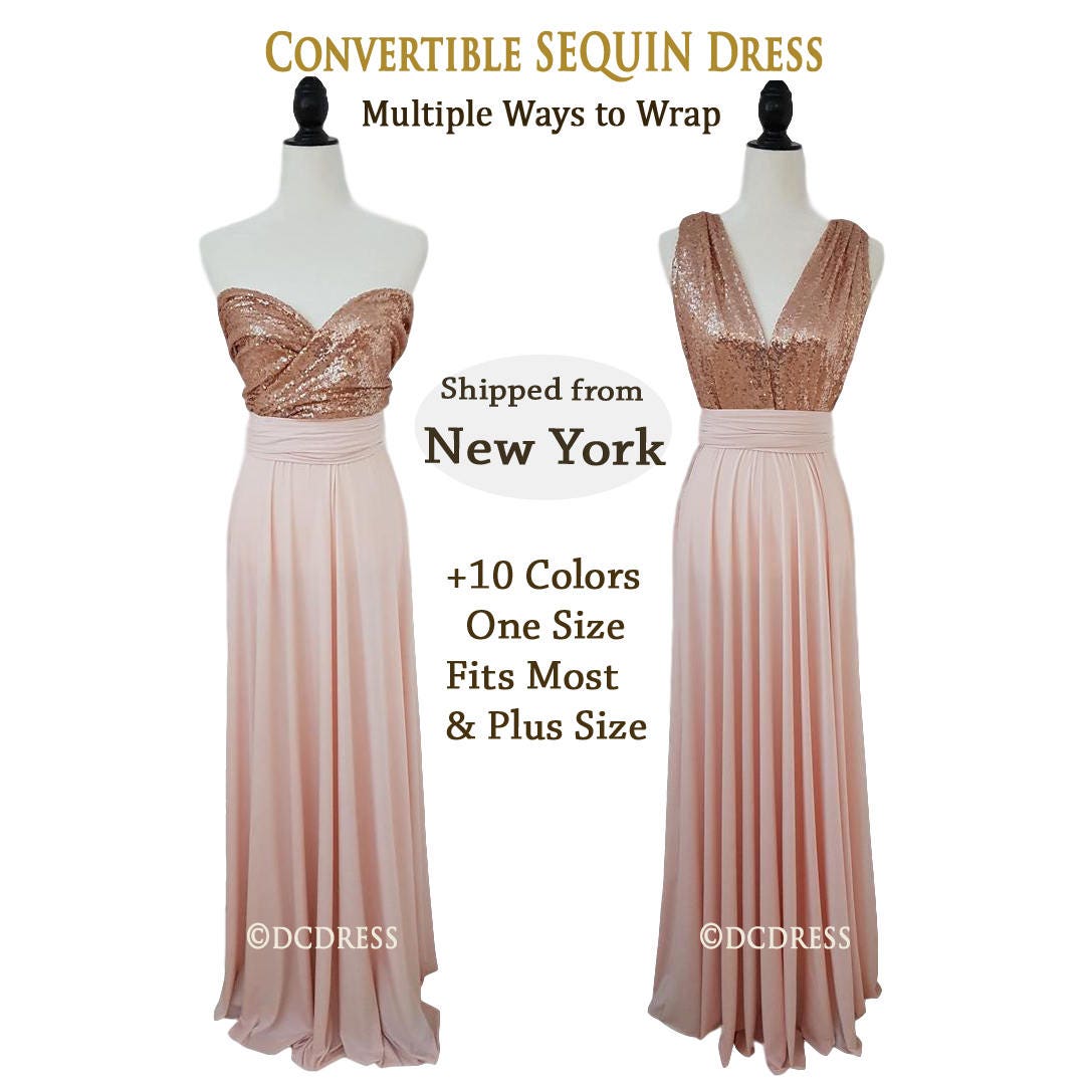 rose gold infinity gown