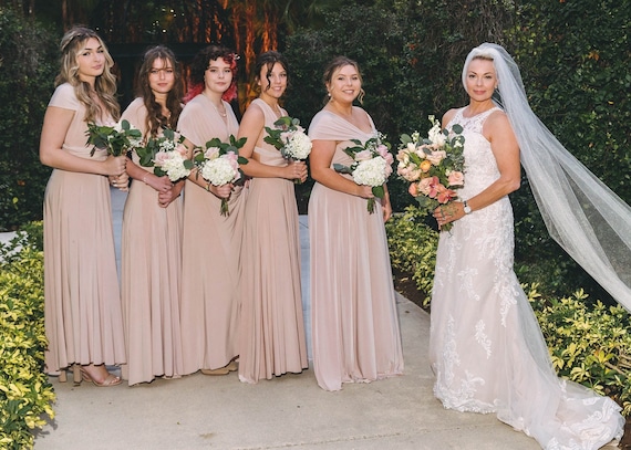 cream bridesmaid dresses