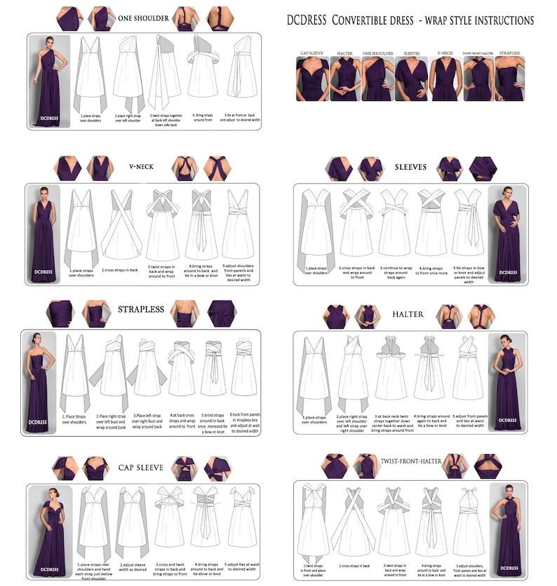 Plum Bridesmaid Dresses Infinity Dress Eggplant Evening Etsy