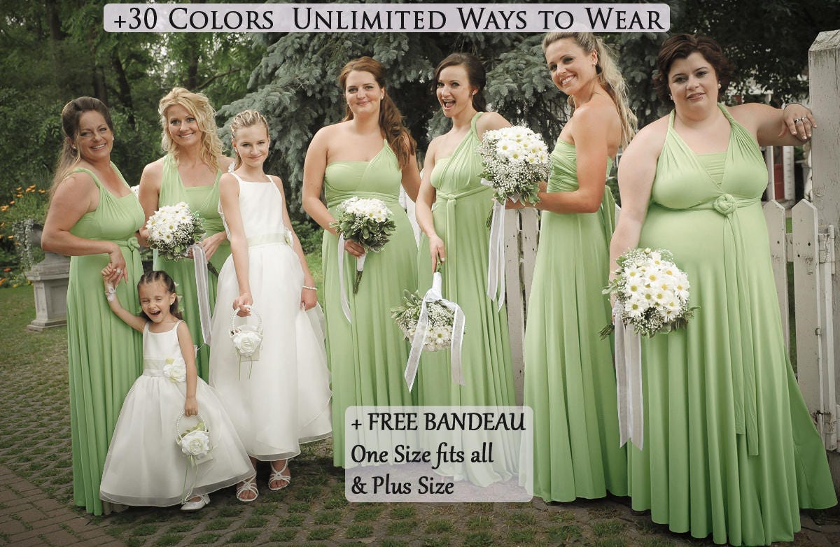 silver sage crisp bridesmaid dresses