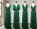 Emerald Green Bridesmaid dress, Emerald green Infinity Dress prom dress, convertible dresses Maternity Dress plus size & petite friendly