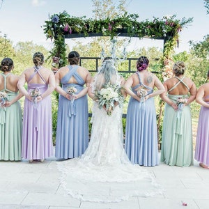 Sage Bridesmaid dress Infinity Dress prom dress, twist dress, convertible dresses, cocktail dresses, multiway dress image 5