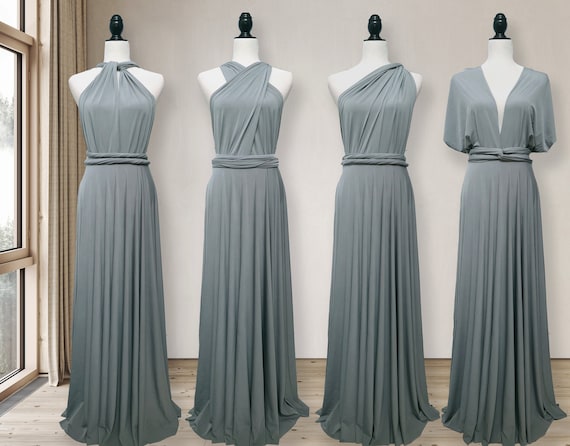 Sexy Deep V Neck Sequins Long Grey Prom Dresses, Sexy Evening Dresses –  Shiny Party