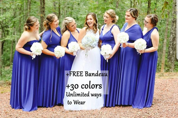 royal blue bridesmaids