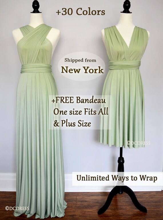 infinity dress sage green