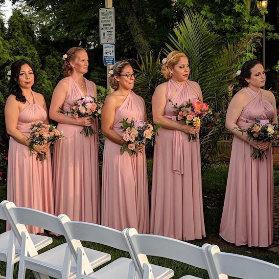 dusty rose dresses