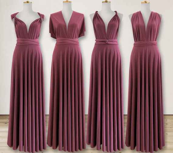 Cinnamon Rose Bridesmaid Dress Convertible Wrap Dress Infinity Dress Multi way Wrap Dress Maternity Dress Party Dress Plus Size Petite Etsy