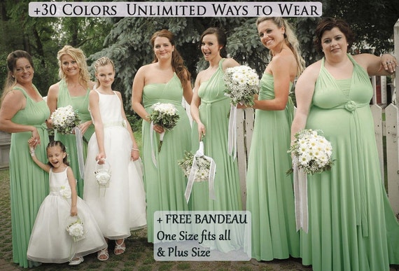 plus size sage green bridesmaid dresses