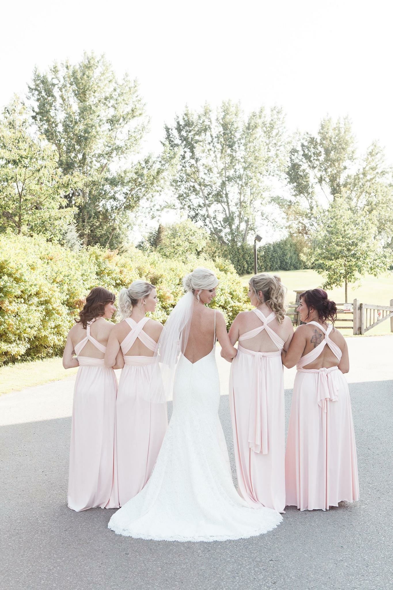 blush convertible bridesmaid dress Winery On The Coast Maxi Dress Green – Gabi Swimwear main image 1