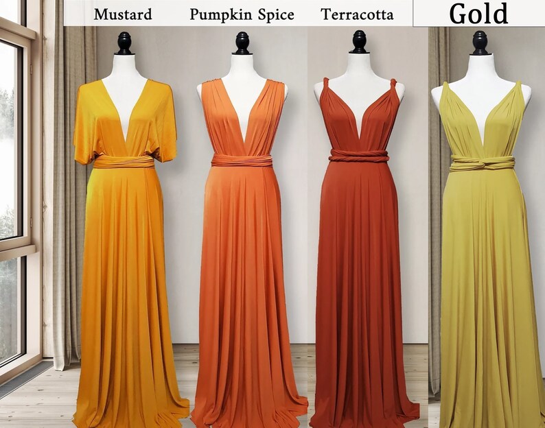TERRACOTTA Bridesmaid Dress infinity dress Convertible Dress, Wrap dress Prom Dress, Maternity Dress plus size & petite friendly Multiwear image 4