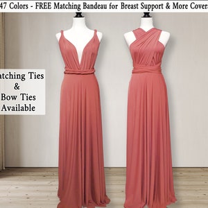 CLAY Bridesmaid Dress convertible wrap dress, CLAY infinity dress Multi-way Wrap Dress Maternity Dress Party Dress Plus Size & Petite image 2