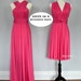 Fuchsia party dresses, hot pink convertible bridesmaid dresses formal dress, infinity convertible dress Maternity Dress plus size & petite