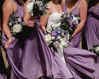 Wisteria Mauve Bridesmaid Dress Convertible Dress, Formal Dress, Infinity  Dress, Coktail Party Dress, Prom Dress, Wedding Dress