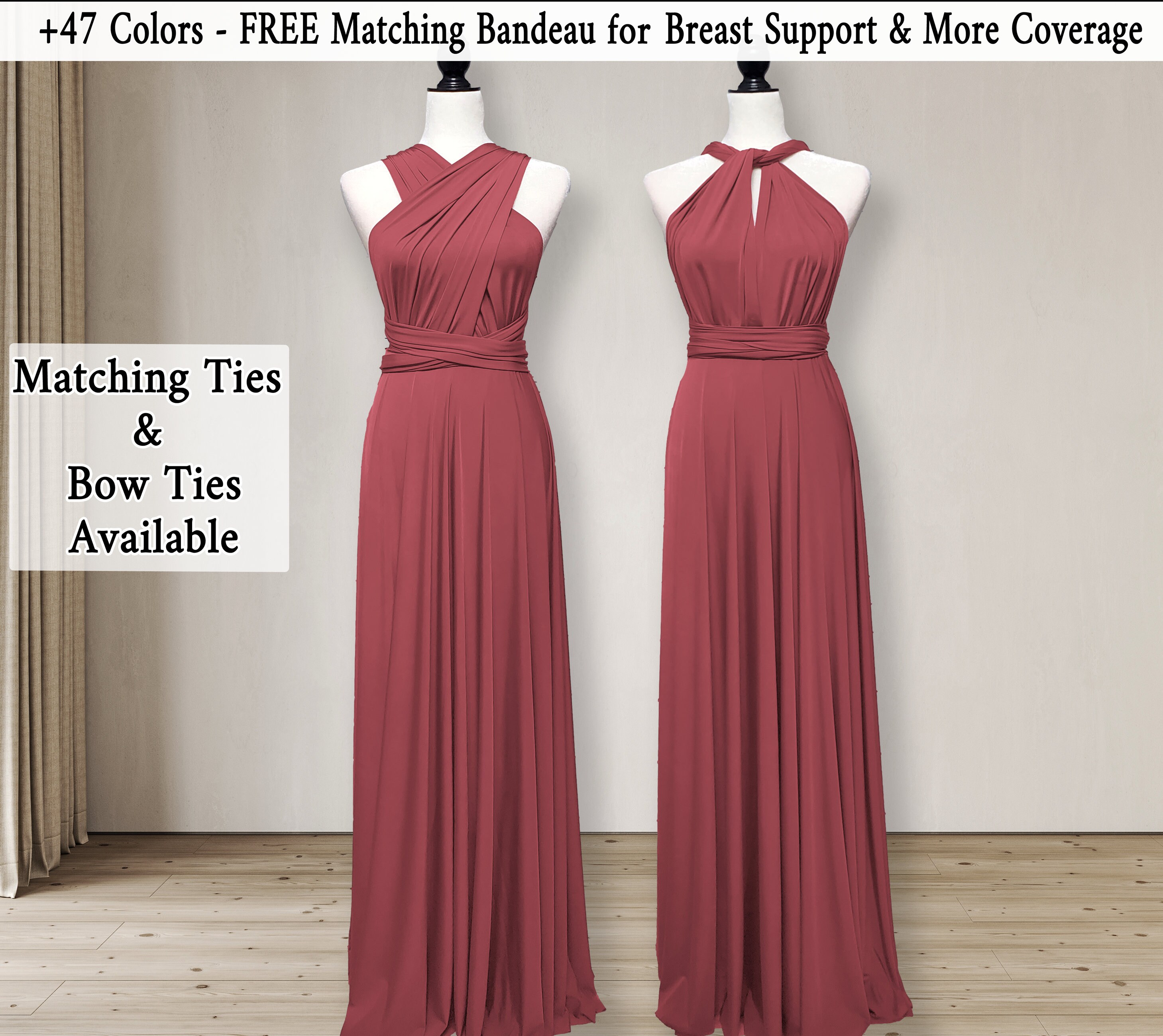 Cinnamon Rose Bridesmaid Dress convertible wrap dress Etsy