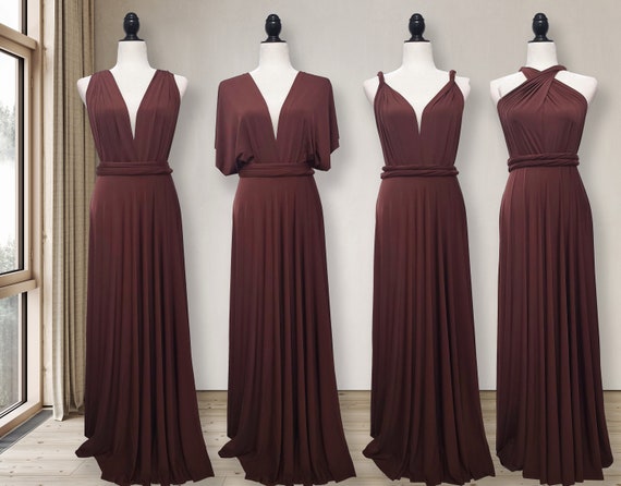 chocolate brown dresses