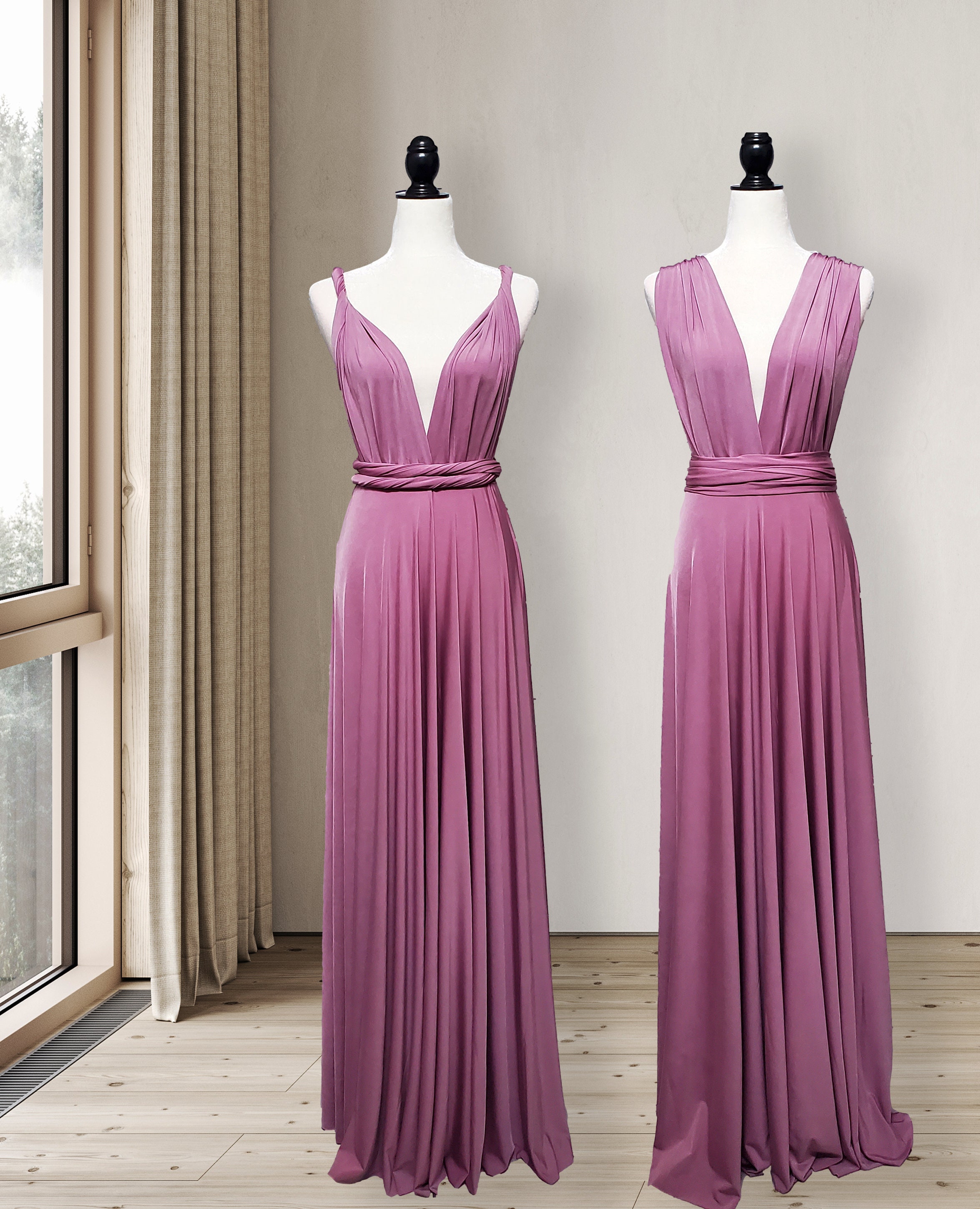 Antique Rose Bridesmaid Dress Infinity Dress Convertible | Etsy