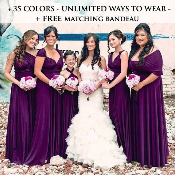 Plum Bridesmaid Dresses infinity dress 