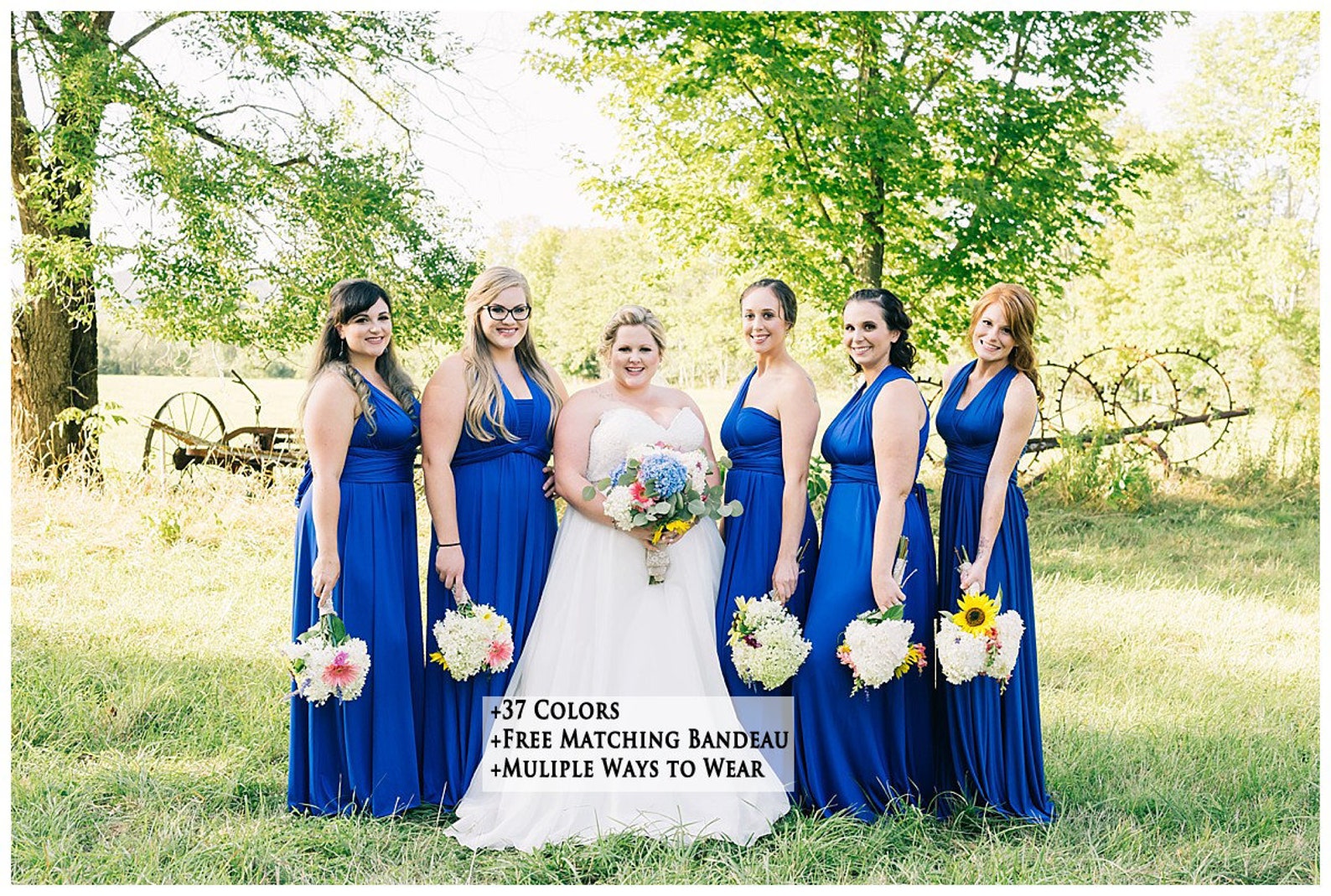 childrens royal blue bridesmaid dresses Kennedy Blue Keaton Junior Bridesmaid Dress Electric Blue main image 1