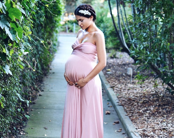 Maternity Dress for Photoshoot Multiway Maternity Wrap Dress Photo