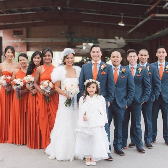 burnt orange bridesmaid