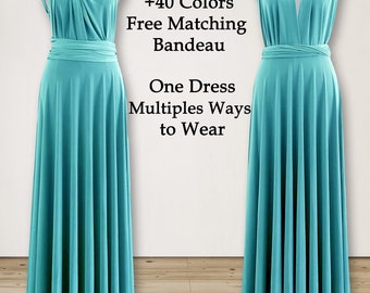Aqua blue infinity dress clearance