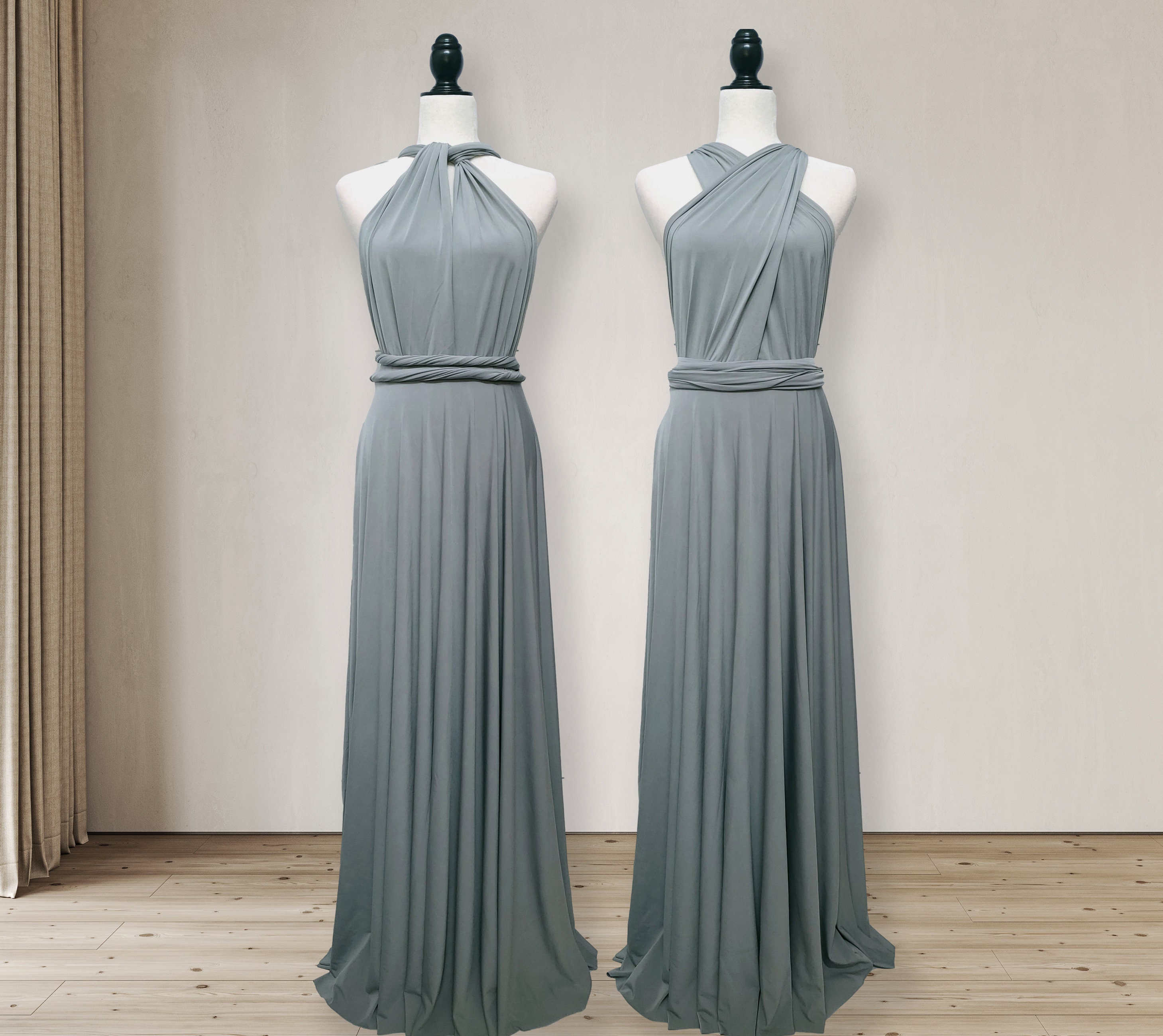 light gray dress