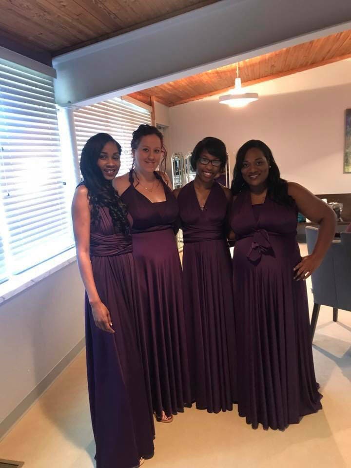 long plum bridesmaid dresses Sample Dusty Plum Nayeli Satin Dress