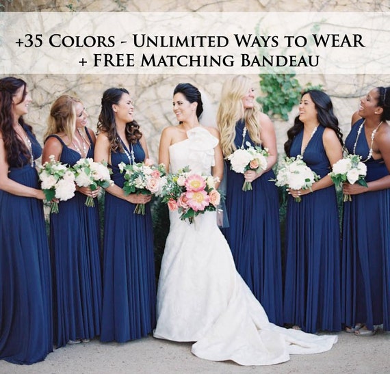 Midnight Blue honeymoon dress infinity dress ball gown - Etsy México Midnight Blue honeymoon dress infinity dress ball gown - Etsy México