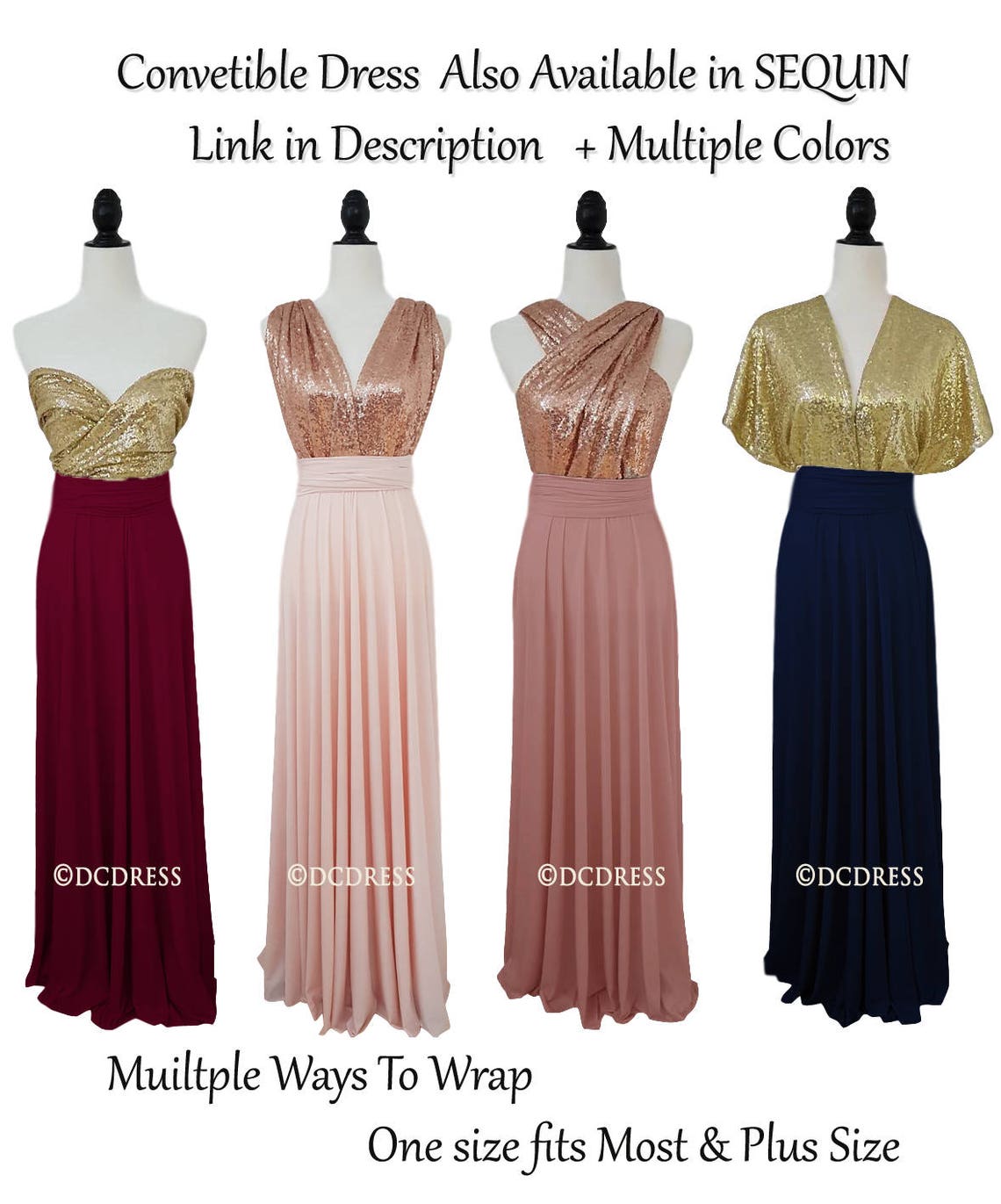 Cinnamon Rose Bridesmaid Dress convertible wrap dress Etsy