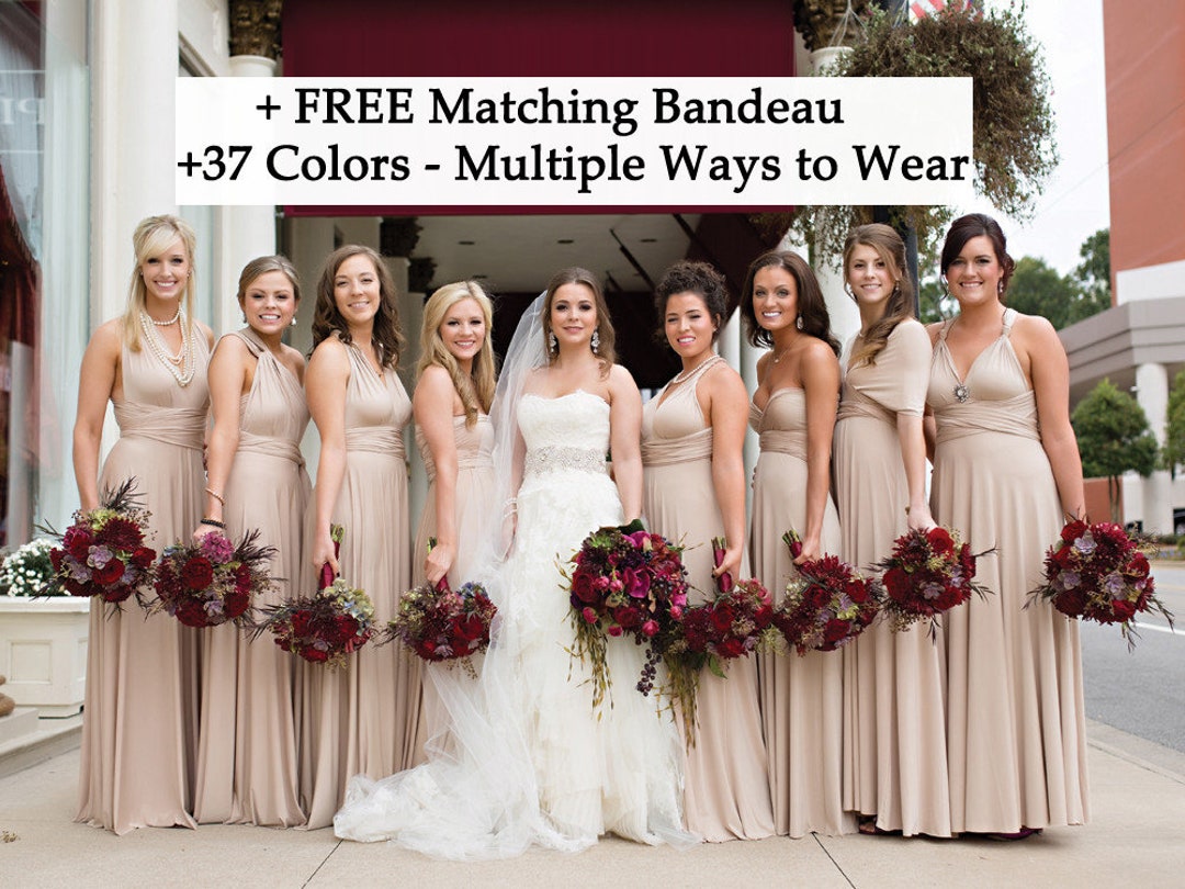 cream bridesmaid dresses