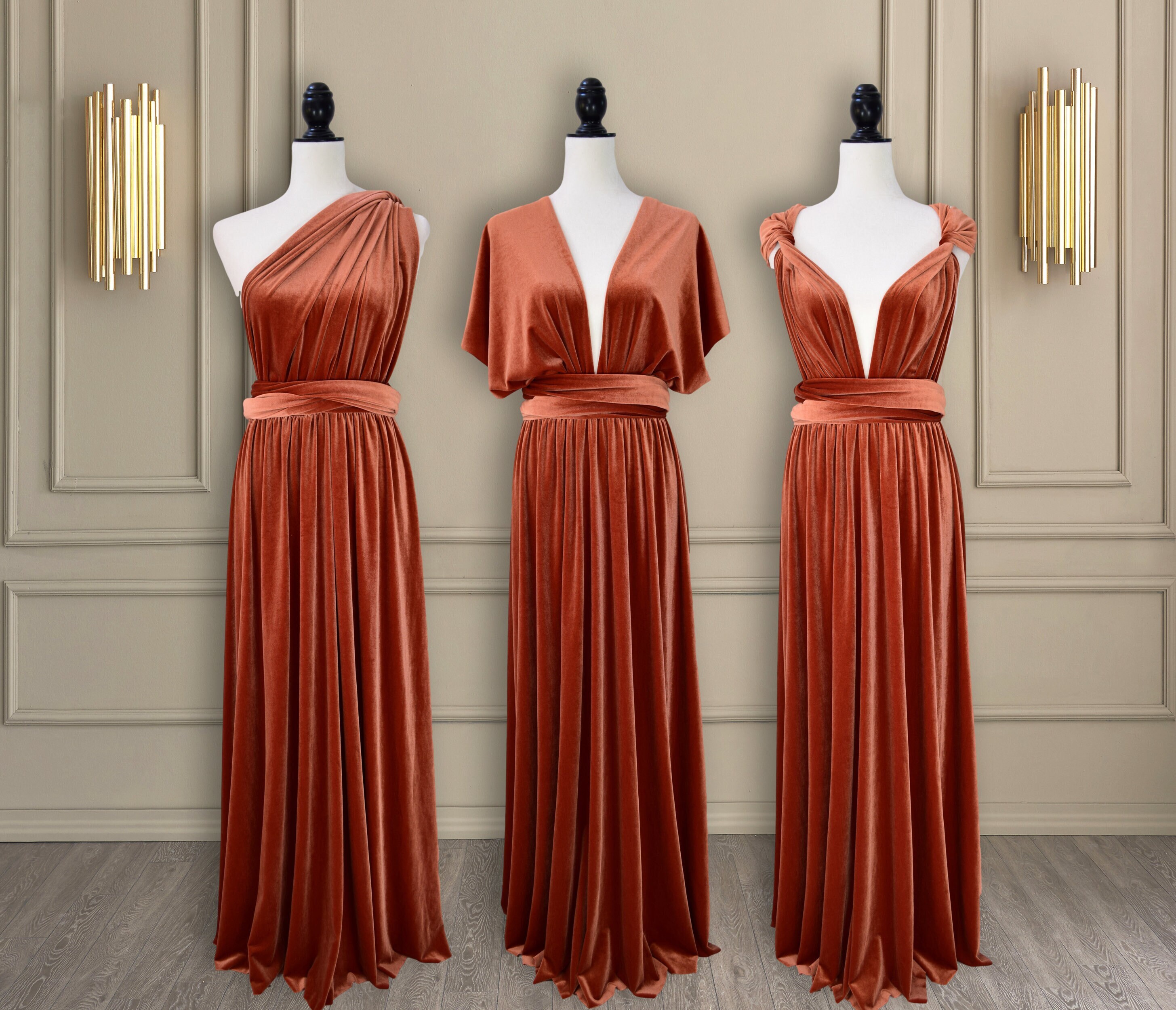 RUST Velvet Dress Rust Velvet 