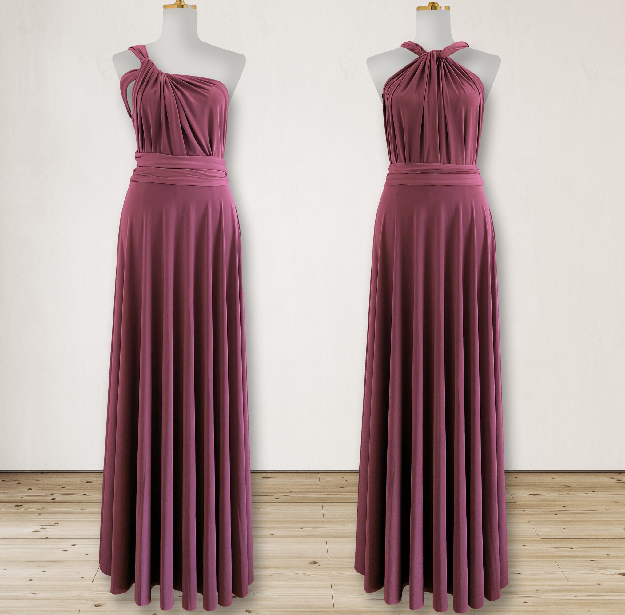 Cinnamon Rose Bridesmaid Dress Convertible Wrap dress, infinity Dress Multi-way Wrap Dress Maternity Dress Party Dress Plus Size & Petite