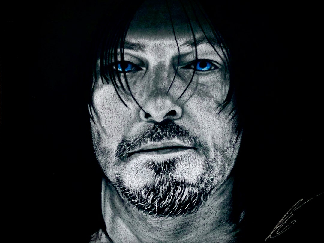 鉛筆画　The Walkng Dead-Darly Dixon Daryl Dixon Pencil Drawing - the Walking Dead Fine Art