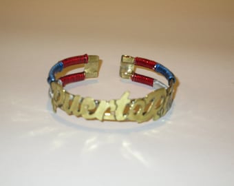 Puerto Rico Copper Cuff Bracelet