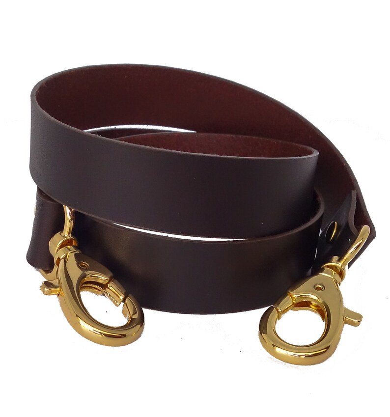 Purse Strap Replacement in Dark Brown Leather Cognac Black and Etsy UK