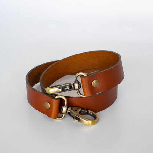 Purse Strap Replacement in Dark Brown Leather Cognac Black and Etsy