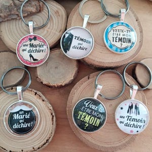 Llavero personalizado, ¿quieres ser mi padrino?, padrino increíble, cabujón de cristal de 25 mm, regalo preboda, novio, novia, toque francés