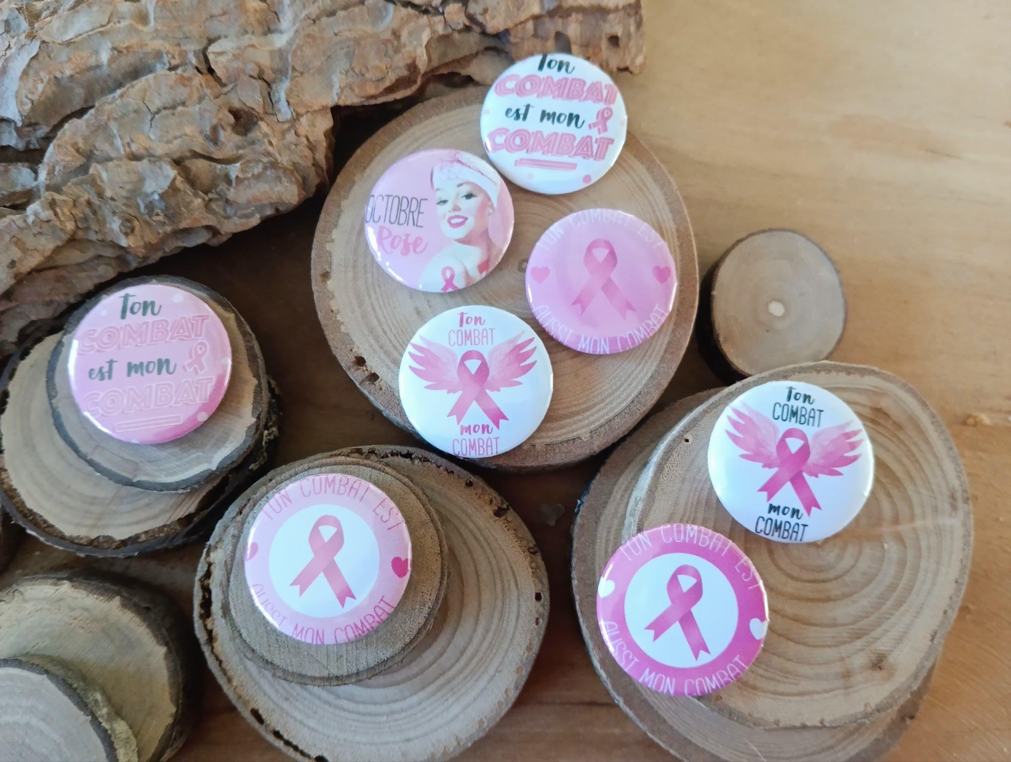 Broche Rose Cancer Du Sein - Épingle Métal 3x2 Cm, Symbole Officiel Octobre Rose, Cadeau Soutien Sensibilisation