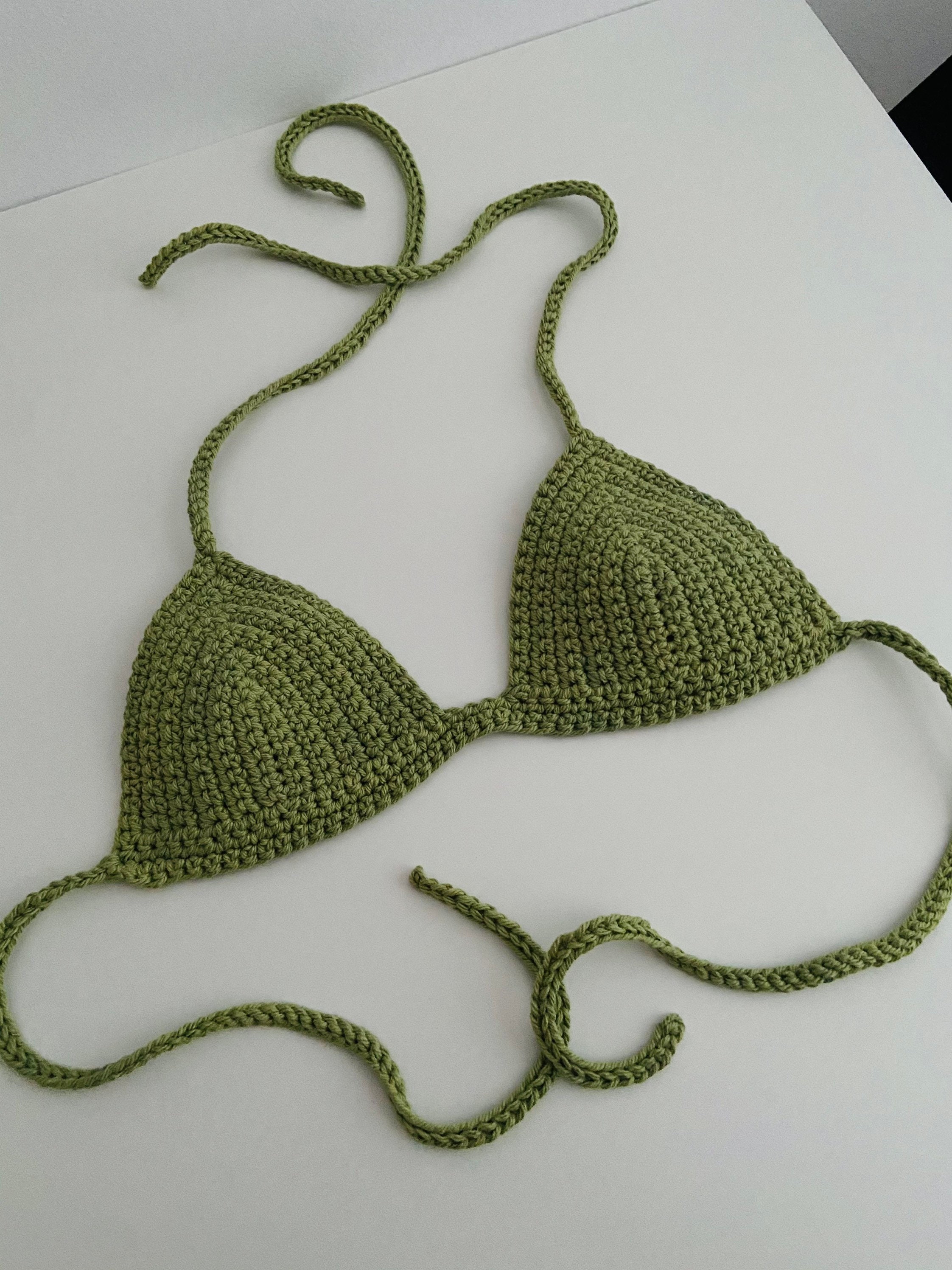 Deportes dirección farmacia The Basic Triangle Bikini Top // Crochet Bikini Top Crochet - Etsy