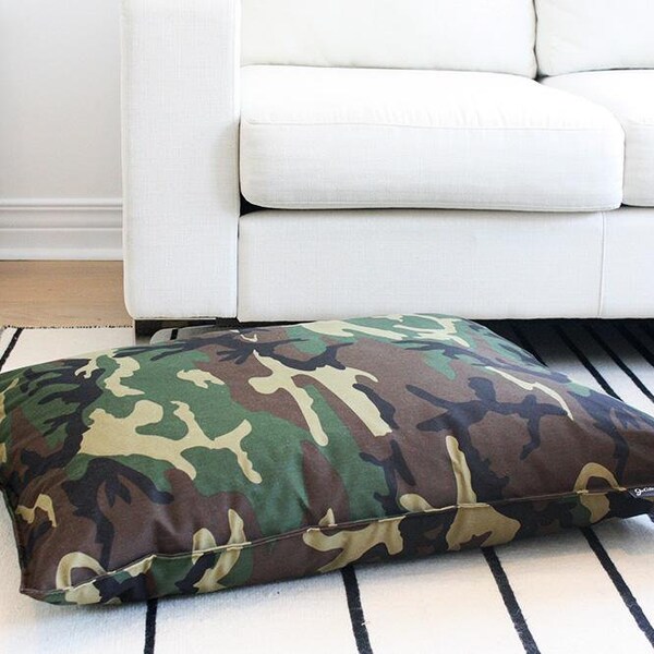 Camo Dog Bed Etsy