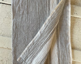 Linen Dish Towel, Natural and Cream Kitchen Towel, Linen Tea Towel