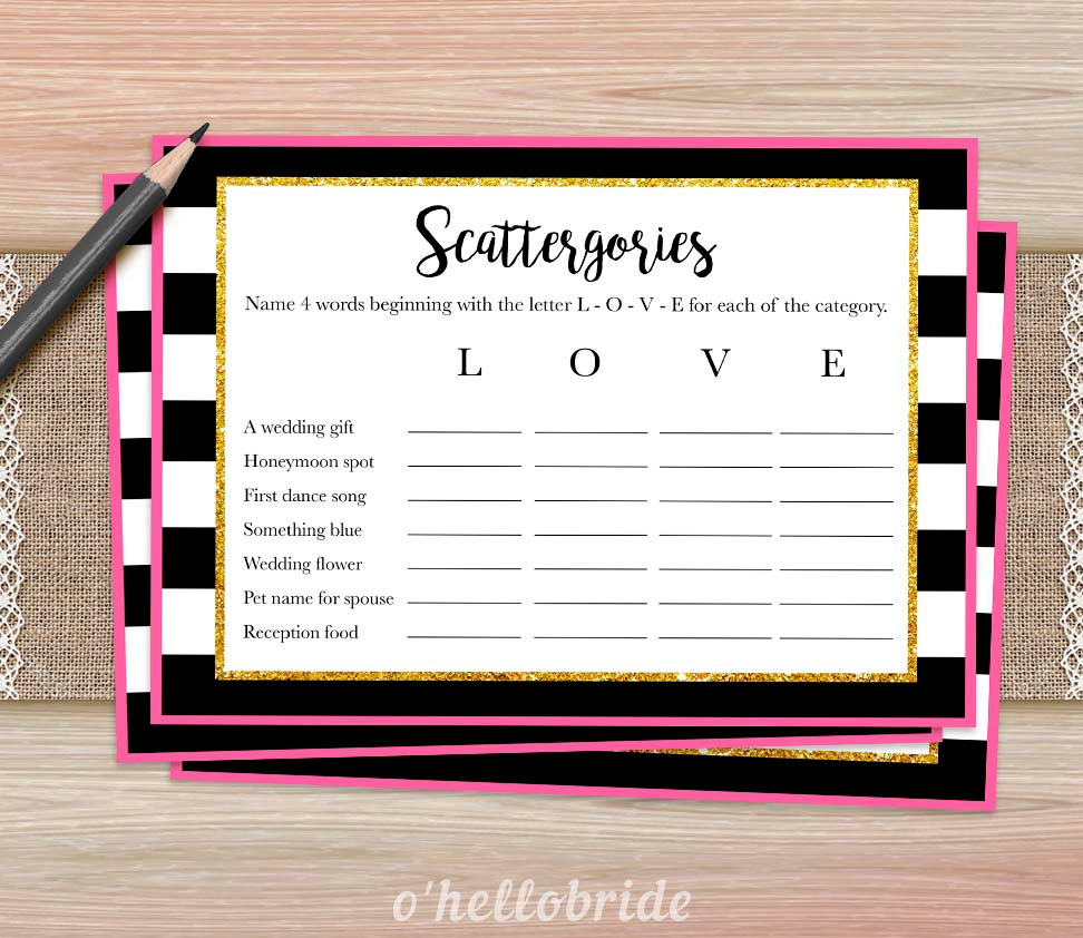 Printable Bridal Shower Games Printable Bridal Shower - Etsy Hong Kong