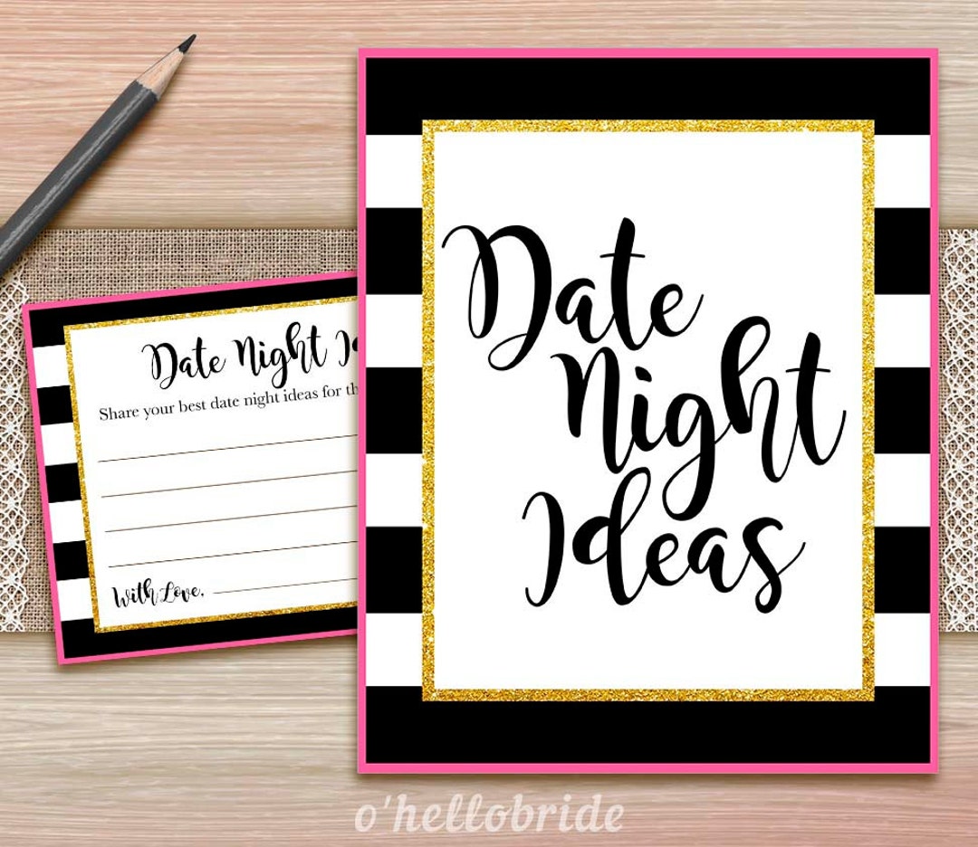 Printable Bridal Shower Games Printable Date Night Ideas for Newlywed ...