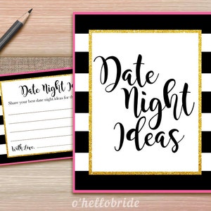 Printable Bridal Shower Games Printable Date Night Ideas for Newlywed ...