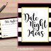 Printable Bridal Shower Games Printable Date Night Ideas for Newlywed ...